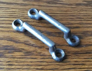 1920s 1930s DOOR CHECK STRAP BRACKETS vtg early antique mounts- - Picture 1 of 7