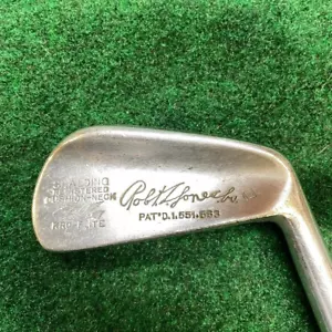 Spalding Robt. T. Jones Jr. Cushion-Neck Kro-Flite 4-iron steel shaft leather RH - Picture 1 of 10