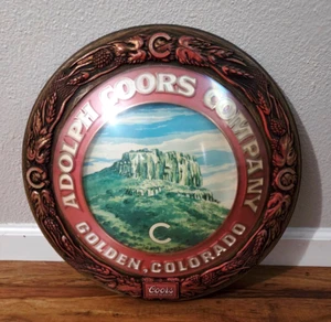 Vintage Adolph COORS Company Golden Colorado Round Bubble Beer Sign 18" - Picture 1 of 5