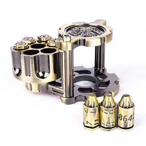 DND Metal Multi-Sided Bullet Dice Set For Dungeons and Dragons Antique Golden - Picture 1 of 4