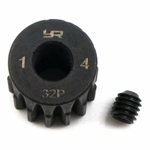 Yeah Racing MG-32002 HD Steel 5mm Bore Motor Pinion Gear 32 Pitch 14 Teeth - Picture 1 of 2