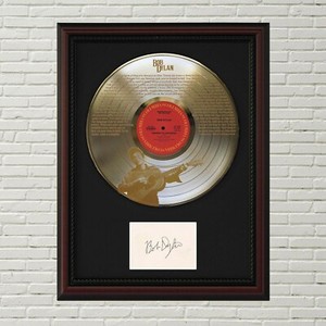 Bob Dylan - Like A Rolling Stone LP Record Framed Signature Card Display