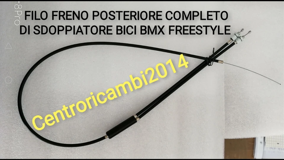 FILO FRENO POSTERIORE BMX FREESTYLE FILO FRENO POSTERIORE COMPLETO DI SDOPPIATORE BICI BMX FREESTYLE OTTIMA QUALITÀ