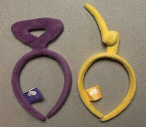 New Teletubbies Official Product 2 X Headbands Laa-Laa & Tinky Winky Dress Up - Picture 1 of 9