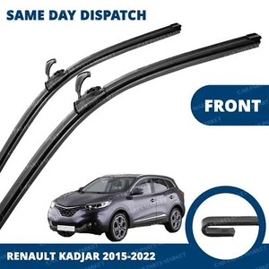 Front Windscreen 26" 17" Flat Aero Wiper Blades Pair for Renault Kadjar 15-22 - Picture 1 of 5