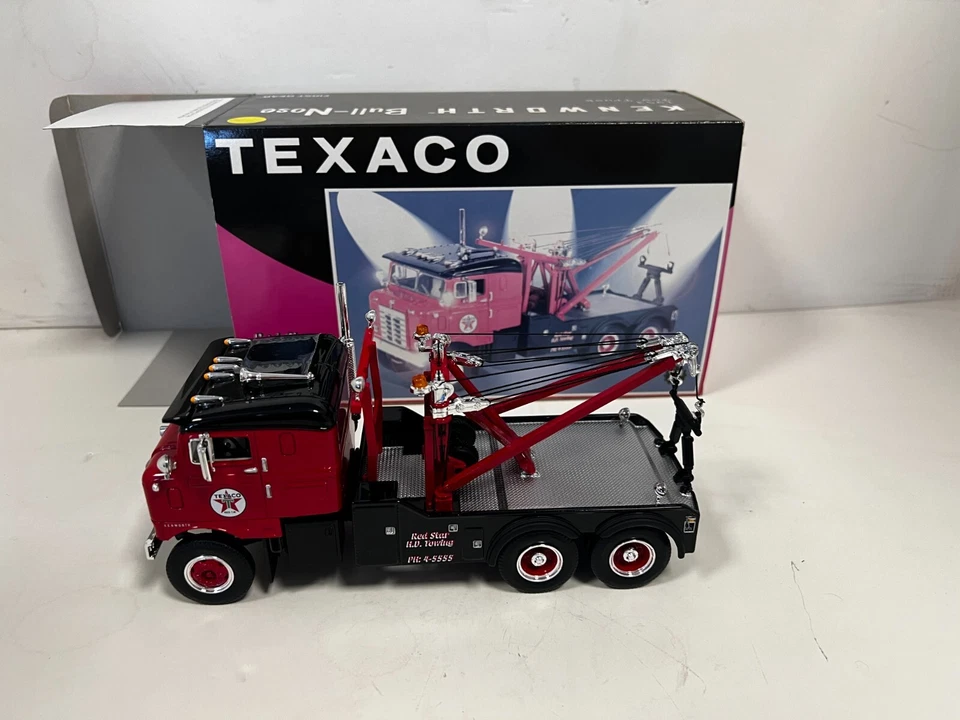 NEW FIRST GEAR TEXACO RED STAR 1953 KENWORTH BULL-NOSE TOW TRUCK WRECKER 19-2514 - Image 1 of 3