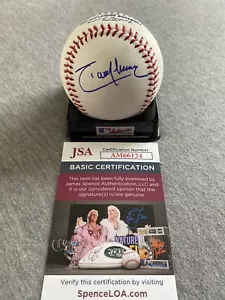 SEATTLE MARINERS- RANDY JOHNSON AUTOGRAPH HALL OF FAME LOGO BASEBALL JSA AM66124 - Picture 1 of 3