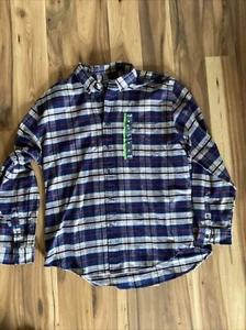 JOHN BARTLETT XL MENS COTTON FLANNEL LONG SLEEVE SHIRT NEW - Picture 1 of 2