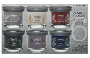 🔥NUOVO🔥 Yankee Candle confezione da 6 - set regalo stagionale 4,3 once barattolo in vetro trasparente con coperchio - Foto 1 di 4