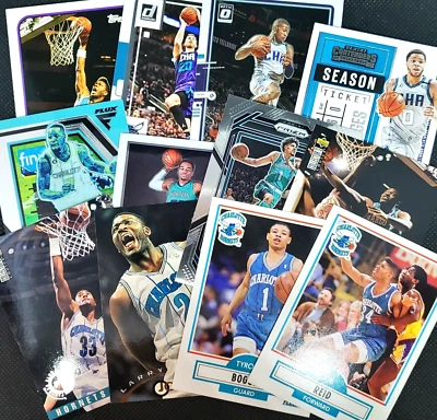 Лот из 90 командных карт Charlotte Hornets! 1990-е годы по настоящее время! Отличный ассортимент!! - Изображение 1 из 3