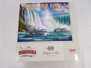 NEW Boardwalk Puzzle Co "Niagara Falls" 500 Piece 16"x20" FACTORY SEALED USA C25 - Picture 1 of 4