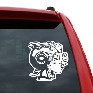 Tank Girl Vinyl Decal Sticker | Color: White | 5 inch Tall - Picture 1 of 1