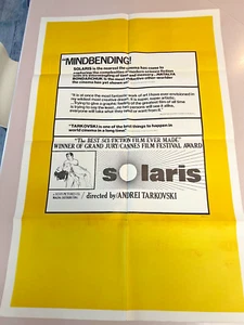 Solaris Original Duotone Move Poster, 27 x 41, 1972 - Picture 1 of 1