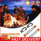 Collapsible Fire Bellowing Tool Outdoor Camping Gear Fire Blower Pipes Pack 2