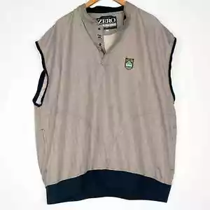 Zero Restriction Golf Outerwear Chevron Pullover Vest Beige Tan Black - Picture 1 of 12