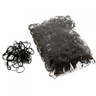 500Pcs  Mini Black Hair Elastics Rubber Bands Braids Braiding Plaits Small