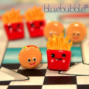 FUNKY JUNK FOOD EARRINGS KITSCH CUTE RETRO KAWAII AMERICAN SNACK FOOD FUN SWEET - Picture 1 of 4