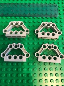 LEGO TECHNIC 4 x GREY Engine Frame Connector Block 1 x 5 x 3 pin 32333 - Picture 1 of 3