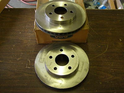 NOS 1986 - 1991 Lincoln Continental + Taurus Front Disc Brake Rotors 1989 1990 - Image 1 of 3
