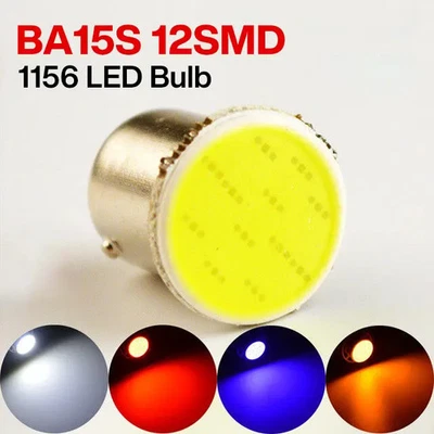 1156 BA15S 382 P21W 12 2W COB SMD LED Turn Tail Backup Reverse Car Light Bulb - Image 1 of 4