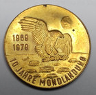 Medaille 10 Jahre Mondlandung-Apollo 11 1969 ## N-4A
