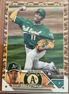 2023 Topps Series 2 - Shintaro Fujinami R.C. Camo Boarder (#ED 08/25) - Bild 1 von 3
