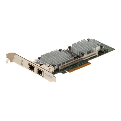 Network Card QLogic QLE8442-RJ-CSC Dual Port RJ45 10GbE PCIe X8 - Image 1 of 3