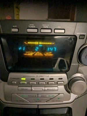 Panasonic CD Stereo System SA-AK66 5 Disc Changer 3  Pieces Surround Sound  - Image 1 of 4