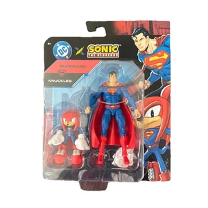 2025 DC X Sonic the Hedgehog Superman and Knuckles 2 Pack Jakks Pacific NEU - Bild 1 von 9