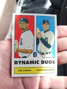 06 Topps '52 Dynamic Duos Justin Verlander Joel Zumaya RC Rookie Detroit Tigers - Picture 1 of 2