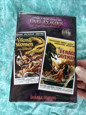 Cult Classics - The Viking Women and the Sea Serpent/Teenage Caveman (DVD) New - Image 1 of 3