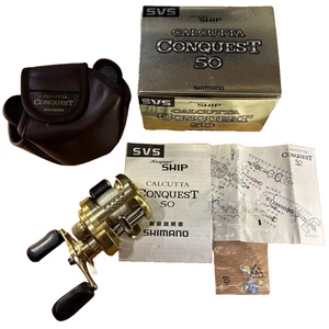 Carrete de baitcasting Shimano Calcutta Conquest 50 para mano derecha enviado desde Japón - Imagen 1 de 6