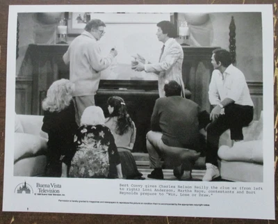 FOTO PROMOCIONAL PRENSA GANAR PERDER O DIBUJAR CHARLES NELSON REILLY BURT REYNOLDS 8X10 S713 Foto 1 de 3