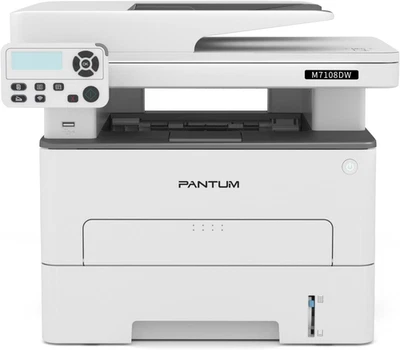 M7108DW Multifunzione Stampante Laser Copia Stampa Scansione,Bianco E Nero Wirel - Immagine 1 di 4