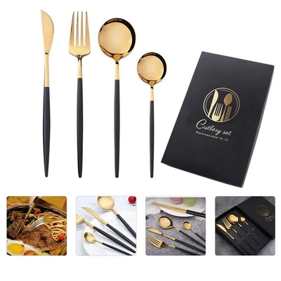  Set Cucina Posate Inox Per La Casa Utensili Acciaio Inossidabile - Immagine 1 di 4