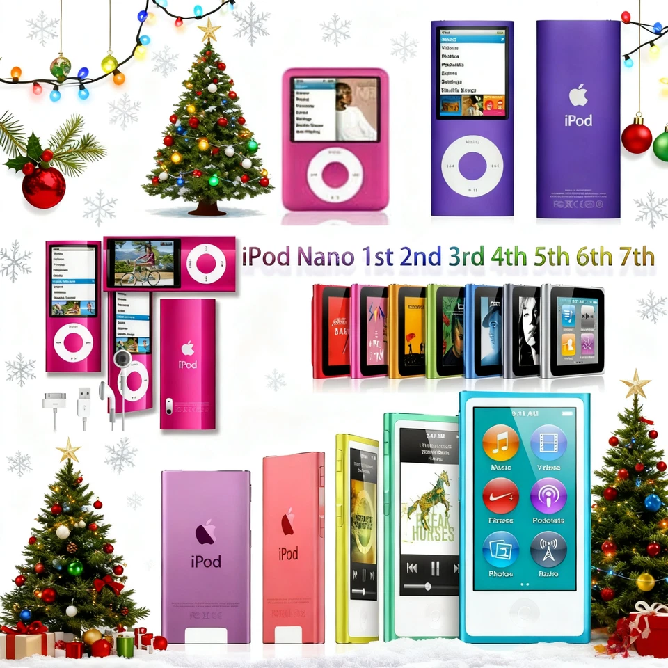 New Apple iPod Nano 3rd 4th 5th 6th 7th Gen -  Sealed All colors Fast Shipping - Image 1 of 1