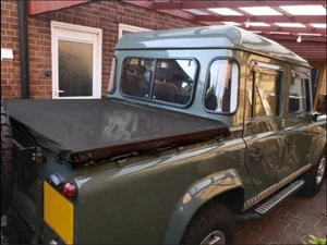 Land Rover Defender 110 Doble Cabina Tonneau Resistente Carbón Cubierta PVC - Imagen 1 de 2