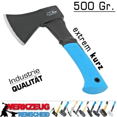 Kurze Axt Holzaxt Forstaxt Hand Beil Holz Spalten Fiberglas Stiel ERGO 500 Gr. - Bild 1 von 4