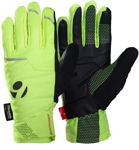 BONTRAGER Velocis S1 Softshell Gloves Yellow 3M Isolate Profila Cycling Winter - Picture 1 of 2