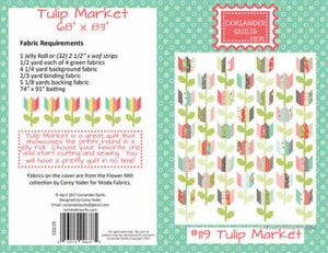 Patrón de Edredón TULIP MARKET Moda CORIANTRO Jelly Roll Friendly COREY YODER - Imagen 1 de 6
