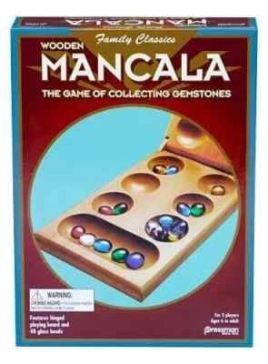 Mancala Family Classics Board Game Made With Real Wood Brand New Factory Sealed - Image 1 of 2