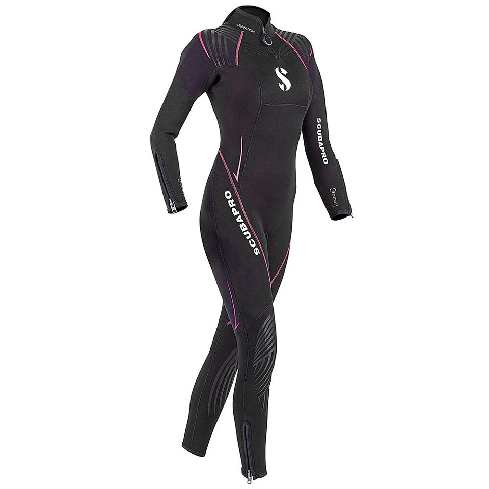 Open Box ScubaPro Women's Definition Steamer 3mm Wetsuit - Black/Pink - XLarge Foto 1 de 1
