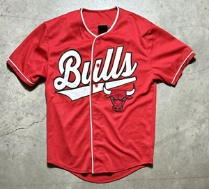 Men’s UNK NBA Chicago Bulls Baseball Jersey sz S - Picture 1 of 10