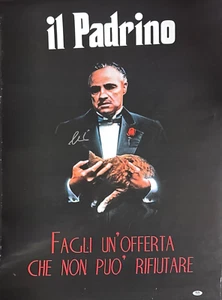 Al Pacino Signed 24x36 The Godfather 'il Padrino' Movie Poster PSA AP28397 - Picture 1 of 2