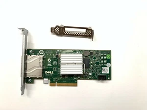 Dell H200E 6Gb/s SAS PCIe HBA 2 Port Ext SFF-8088 12DNW LSI SAS 2008=LSI 9200-8E - Picture 1 of 6