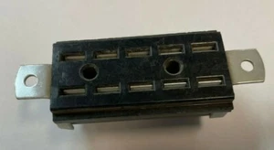 Cinch Jones S-410-AB, conector hembra de 10 contactos de colección de lote antiguo con soporte angular - Imagen 1 de 5