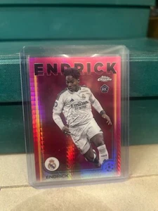 2024-25 Topps Chrome UEFA Endrick #100 RC Rookie Neon Pink /175 - Bild 1 von 2