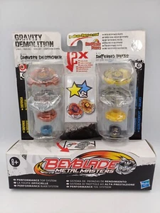 Beyblade Metal Masters Gravity Demolition Gravity Destroyer & Inferno Byxis - Picture 1 of 5