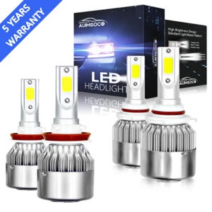 For Ford Expedition 2015-2021 Xenon White LED Headlight High Low Beam Lights KIT - Picture 1 of 16