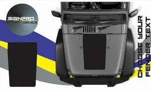New Hood Decal Blackout Fader pattern fits Jeep Wrangler Various Styles - Picture 1 of 1